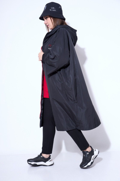 Брюки, джемпер, плащ Runella 1445 черный-красный - фото 13