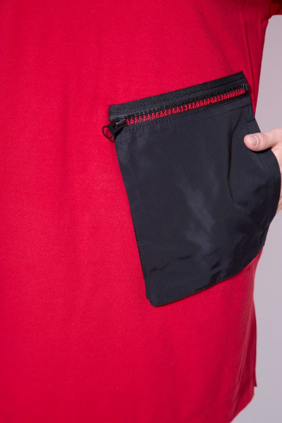 Брюки, джемпер, плащ Runella 1445 черный-красный - фото 10