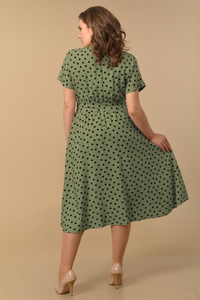 Платье Lady Style Classic 2037/5 хаки_горох - фото 2