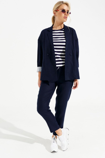 Брюки, жакет Prestige 4091/1 темно-синий - фото 3