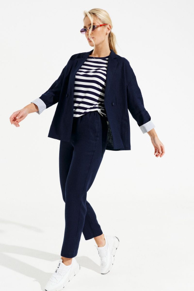 Брюки, жакет Prestige 4091/1 темно-синий - фото 2