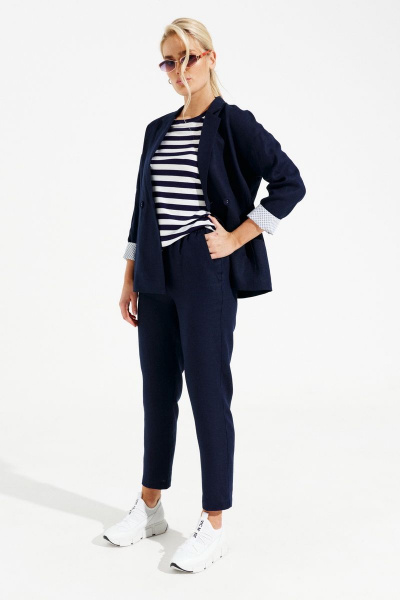 Брюки, жакет Prestige 4091/1 темно-синий - фото 1