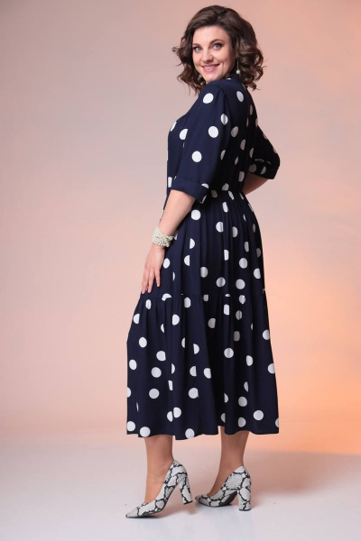 Платье Romanovich Style 1-2373 синий_горох - фото 3