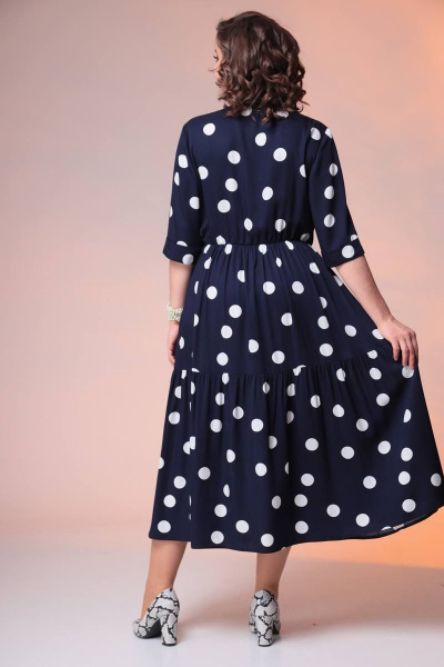 Платье Romanovich Style 1-2373 синий_горох - фото 4