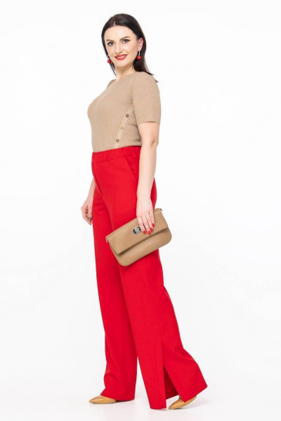 Брюки Дорофея 123 красный - фото 1