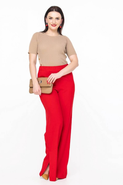 Брюки Дорофея 123 красный - фото 6