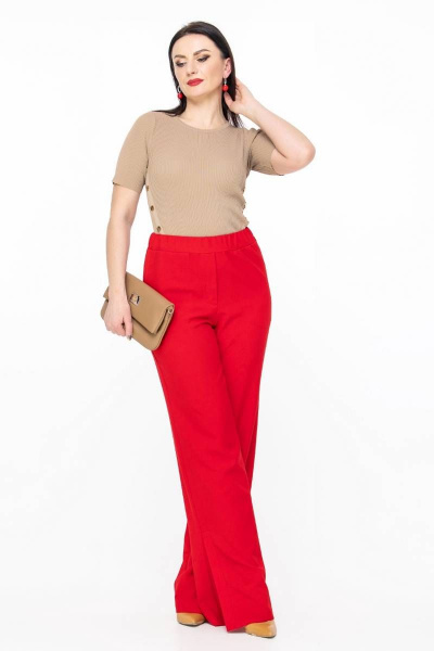 Брюки Дорофея 123 красный - фото 5