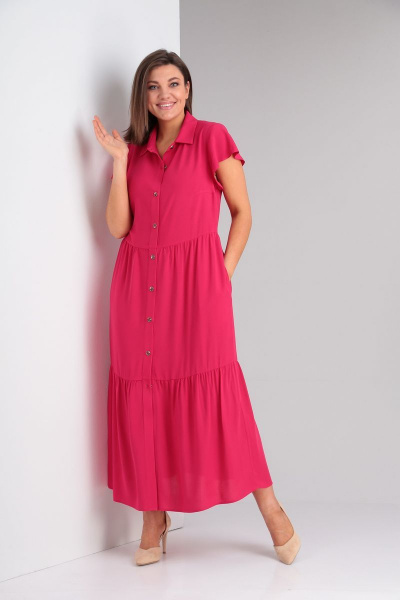 Платье Диомант 1788/1 фуксия - фото 3