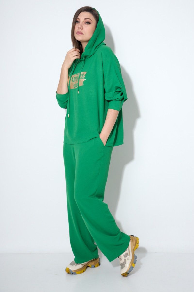 Блуза, брюки Runella 1481 зелень - фото 6