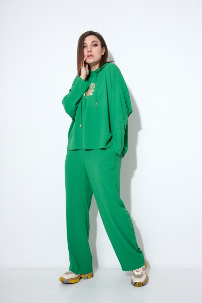 Блуза, брюки Runella 1481 зелень - фото 3