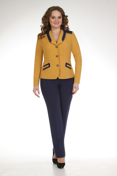 Демисезонный брюки и жакет из текстиля и хлопка Zlata Nova 0228 - фото 2
