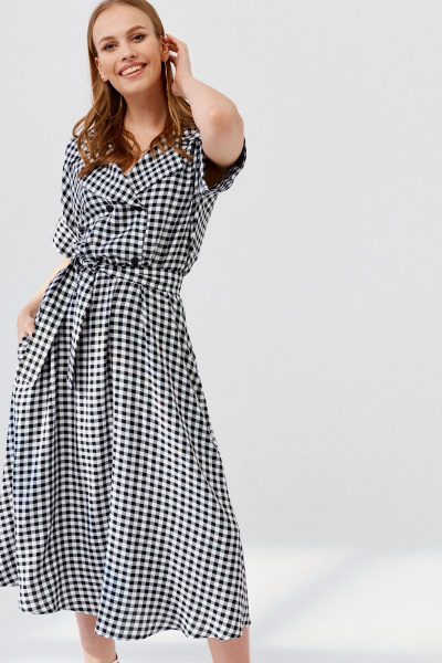 Платье ELLETTO 1888 черно-белый - фото 4