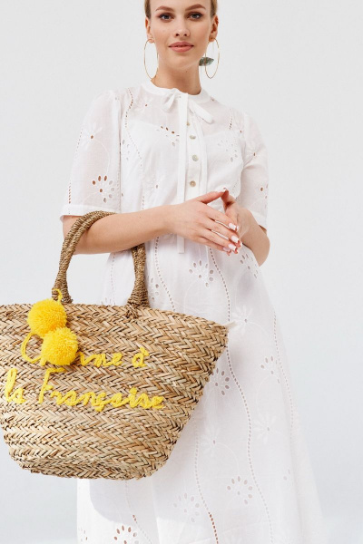 Платье ELLETTO 1895 белый - фото 4