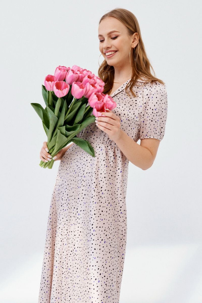 Платье ELLETTO 1899 бежевый - фото 6