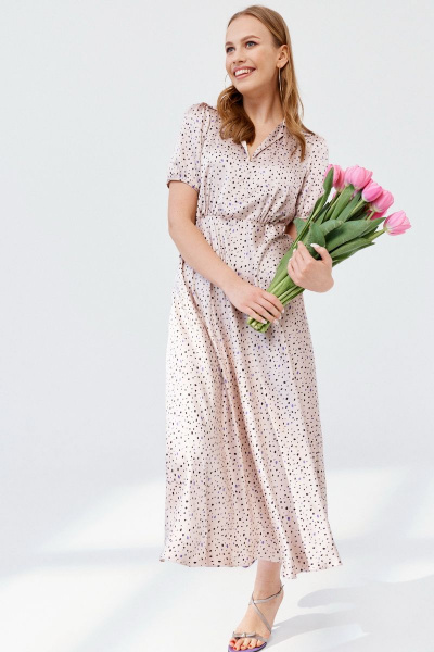 Платье ELLETTO 1899 бежевый - фото 1