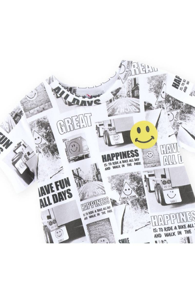 Майка для мальчика с тематическими принтами, хлопок, лето Bell Bimbo 220032 набивной - фото 2