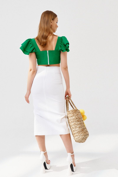 Топ ELLETTO 3572 зеленый - фото 5