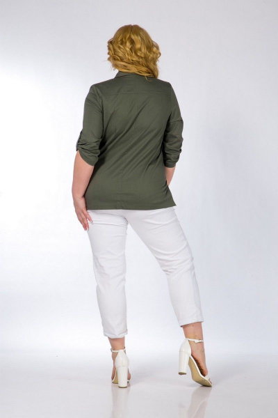 Блуза SOVITA M-747 олива - фото 4