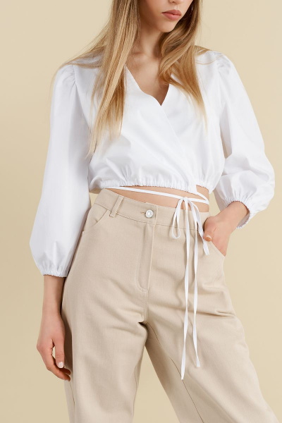 Блуза LAVA 2025 белый - фото 2