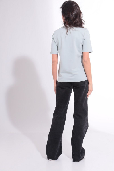 Летний хлопковый джемпер с сублимацией и свободным кроем HIT 2016 светло-серый - фото 4