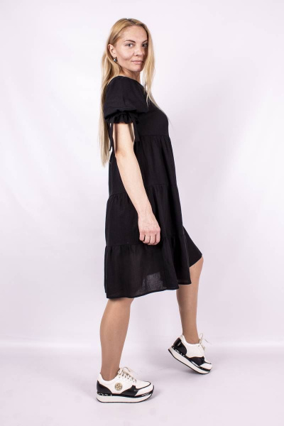 Платье А-силуэта с воланами, юбкой зауженной к низу Mita ЖМ1138 - фото 3
