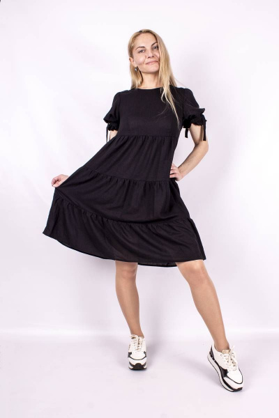 Платье А-силуэта с воланами, юбкой зауженной к низу Mita ЖМ1138 - фото 2