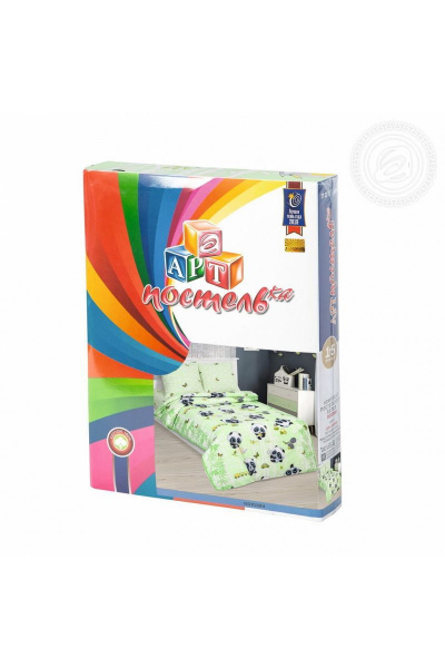Комплект постельного белья из поплина 2-спальный АРТПОСТЕЛЬ 912 крошка - фото 8
