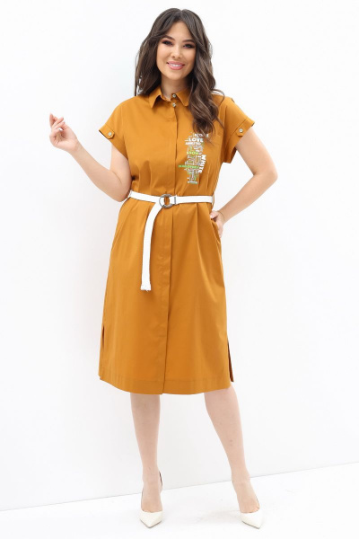 Платье Магия моды 2086 кэмел - фото 1