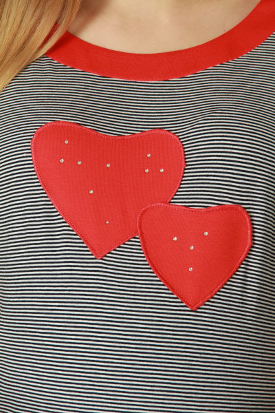 Платье Lucky mum 1102 красный - фото 3