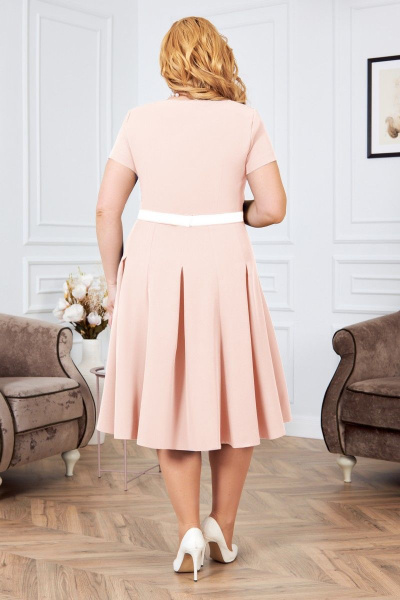 Жакет, платье Ninele 1178 пудра - фото 4
