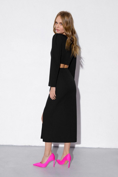 Платье PiRS 3818 черный - фото 2