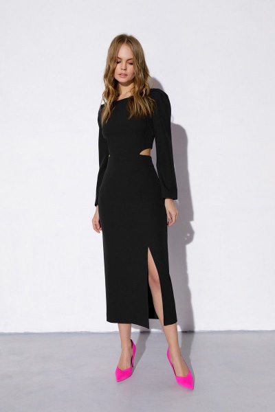 Платье PiRS 3818 черный - фото 1