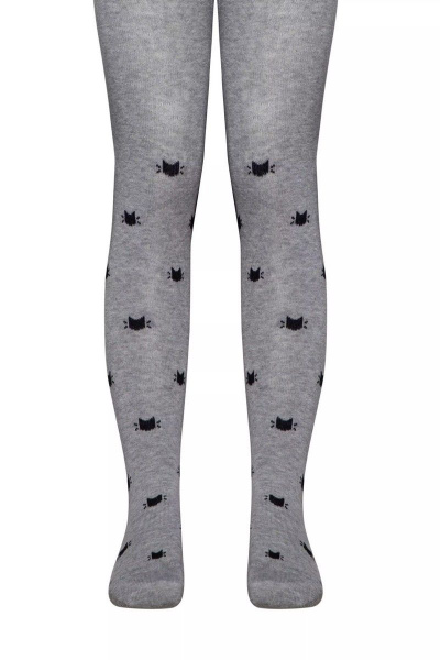 Детские демисезонные трикотажные колготки из хлопка CONTE Conte-kids_TIP-TOP_567 серый - фото 3