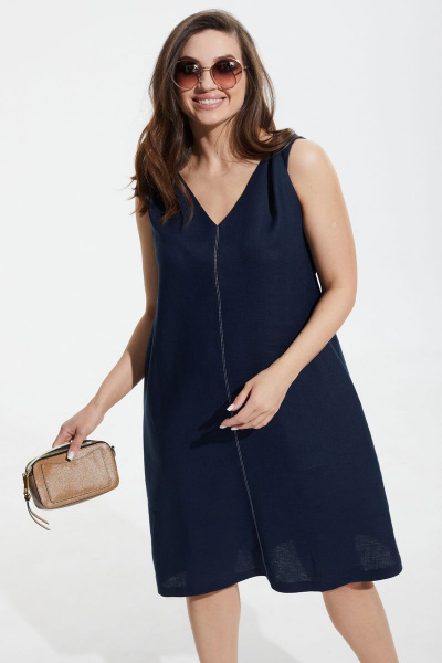 Платье MALI 421-062 синий - фото 5