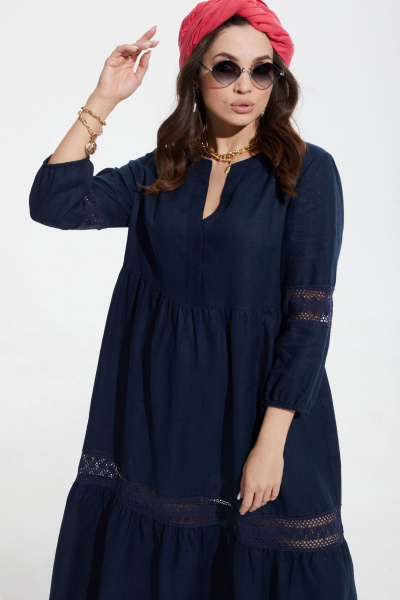 Платье MALI 422-026 синий - фото 9