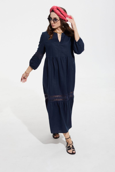 Платье MALI 422-026 синий - фото 8
