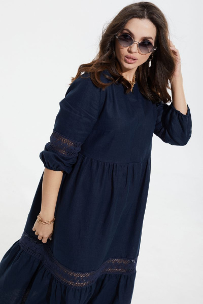 Платье MALI 422-026 синий - фото 5
