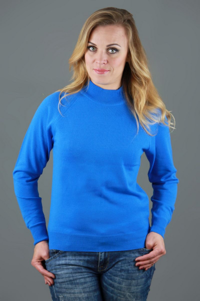 Демисезонный синий свитер реглан с длинным рукавом Полесье С3316-15 5С1754-Д43 158,164 синий_дождь - фото 1