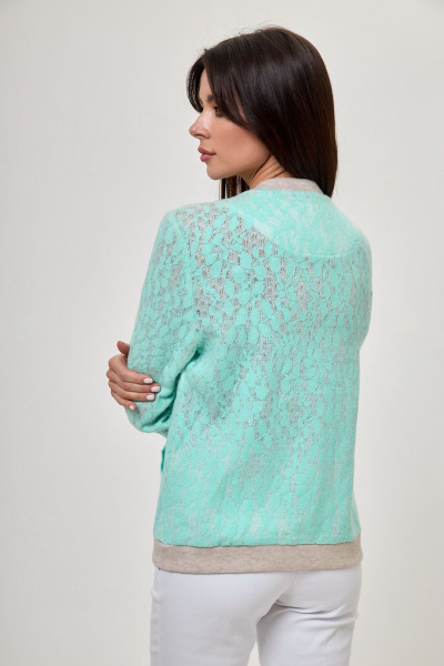 Бомбер Anelli 433 бирюза - фото 6