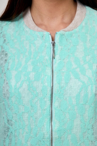 Бомбер Anelli 433 бирюза - фото 3