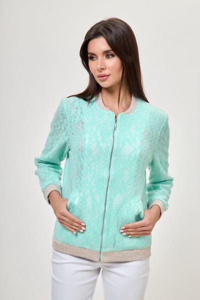 Бомбер Anelli 433 бирюза - фото 1