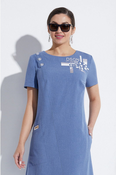 Платье Lissana 4505 джинс - фото 4