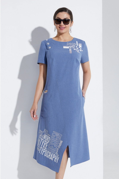 Платье Lissana 4505 джинс - фото 2
