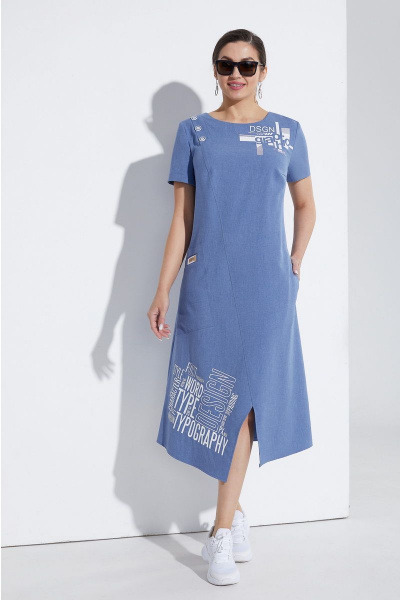 Платье Lissana 4505 джинс - фото 1