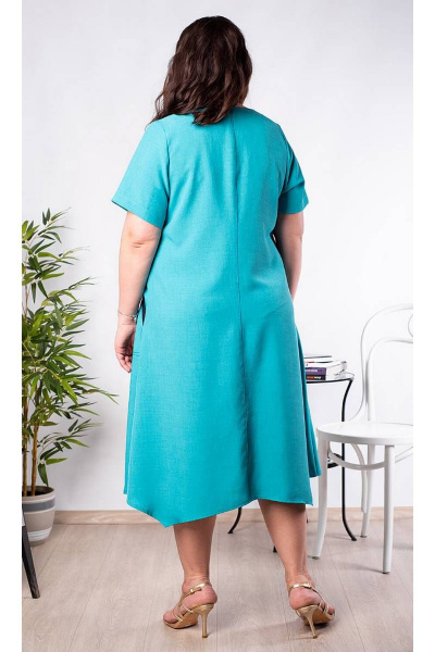 Платье расклешенное с пуговицей и декоративными элементами Camelia 2169 4 - фото 3