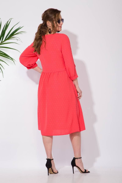 Платье Liliana 1072 коралл - фото 4