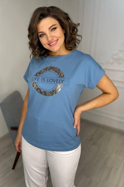 Футболка Rumoda 2060_кр голубой - фото 4