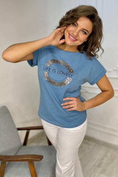 Футболка Rumoda 2060_кр голубой - фото 1