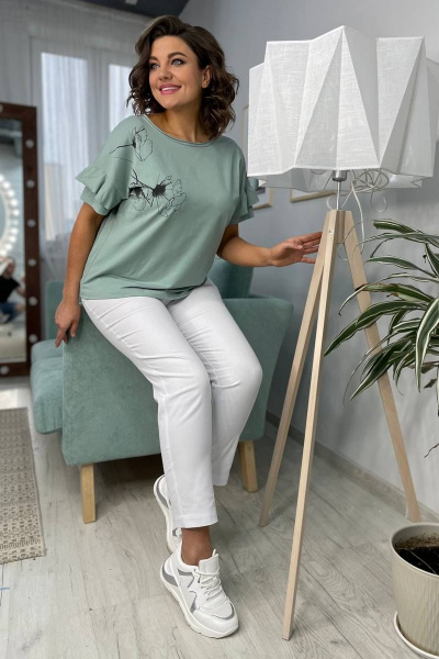 Футболка Rumoda 2069 мята - фото 2