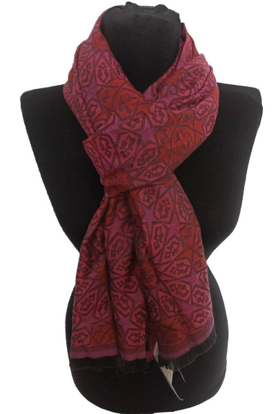 Демисезонный шарф-жаккард с рисунком из текстиля TrendCorner 7-5-28-268 1553-4 - фото 1